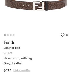 Fendi Monogram Lesther belt